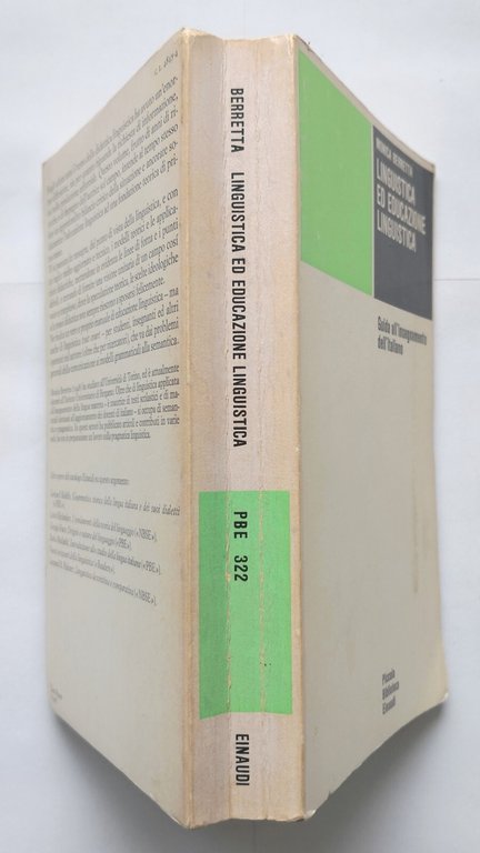 LINGUISTICA ED EDUCAZIONE LINGUISTICA di Monica Berretta 1979 Einaudi Libro …