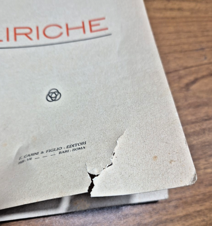 LIRICHE di Antonio Caizzi 1929 Casini editore Libro poesia
