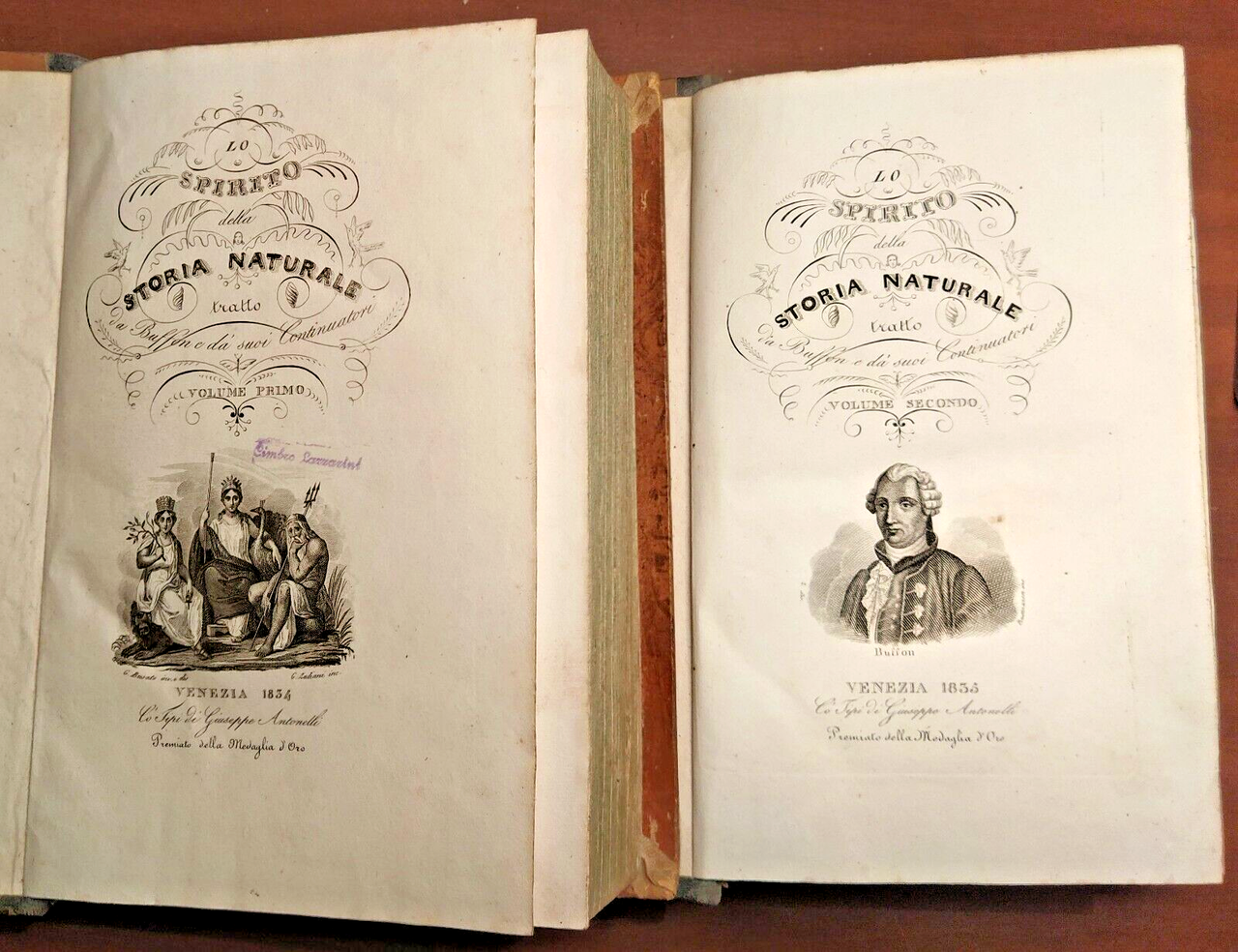 LO SPIRITO DELLA STORIA NATURALE di BUFFON 6 Volumi Completo …