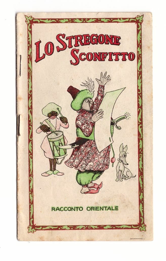Lo Stregone Sconfitto racconto orientale illustrato Bayer aspirina anni '30