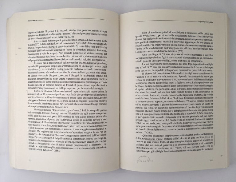 LOGOTERAPIA di Pietro Giordano 1992 Libro senso della vita e …
