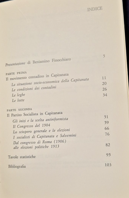 LOTTE CONTADINE E SOCIALISMO IN CAPITANATA 1900 1913 di Gabriella …