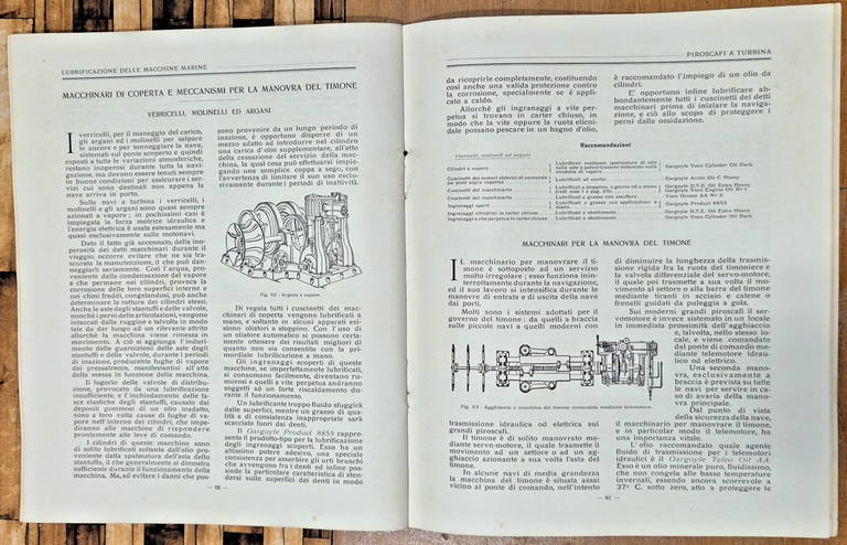 LUBRIFICAZIONE DELLE MACCHINE MARINE Vacuum Oil Company 1929 Piroscafi a … | Immagine Gallery 4