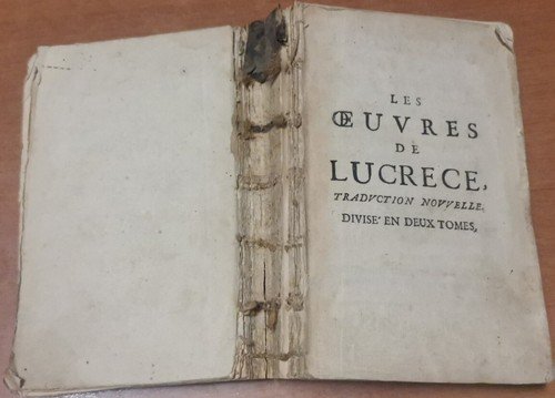 LUCRECE DE LA NATURE DES CHOSES tomo I 1685 Thomas …