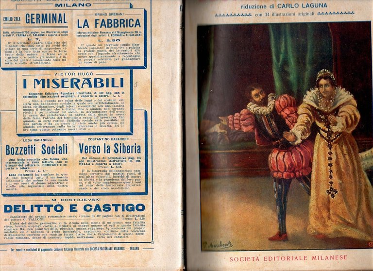 LUCREZIA BORGIA di Carlo Laguna 1908 Società Editoriale Milanese Libro …