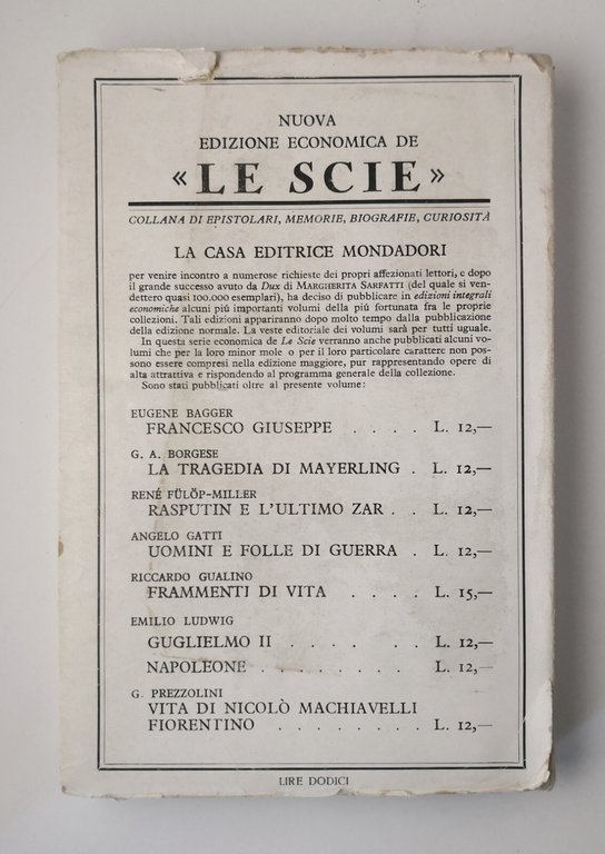 LUGLIO 14 di Emilio Ludwig 1932 Mondadori Libro I guerra …