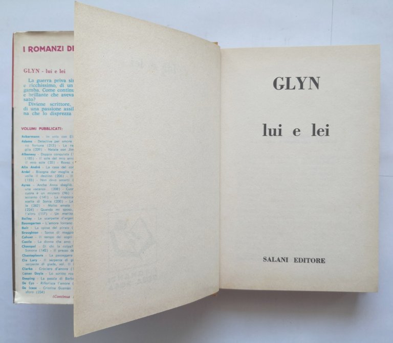 LUI E LEI di Eleonora Glyn 1971 Salani i romanzi …