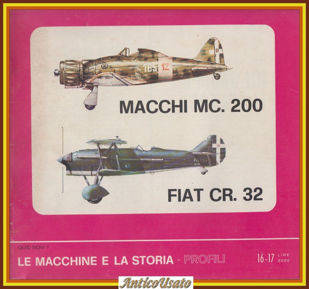 MACCHI MC 200 FIAT CR 32 di Italo De Marchi …