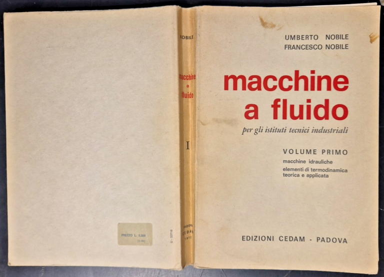 MACCHINE A FLUIDO di Umberto Nobile 1973 CEDAM Volume 1 … | Immagine Gallery 2
