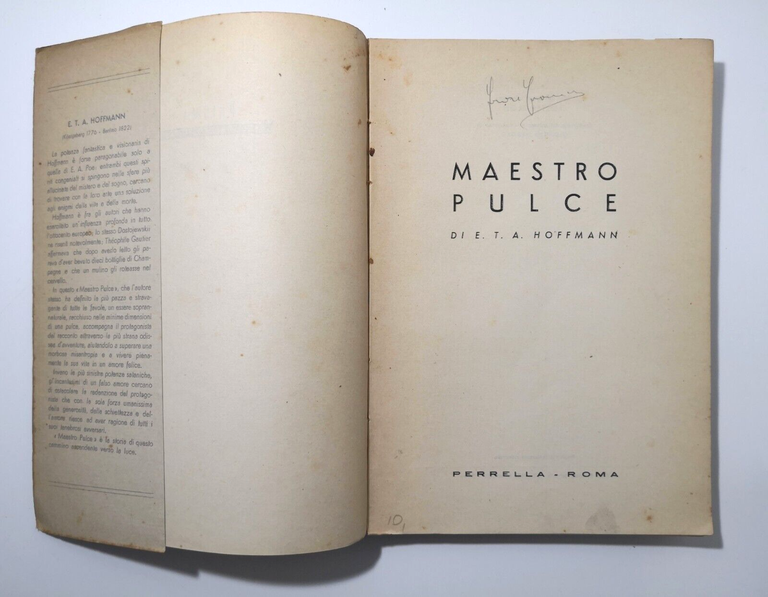 MAESTRO PULCE di E T A Hoffmann 1944 Perrella Prisma …