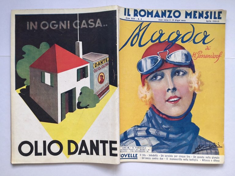MAGDA di Possendorf Il romanzo mensile Numero 4 1933 Corriere …