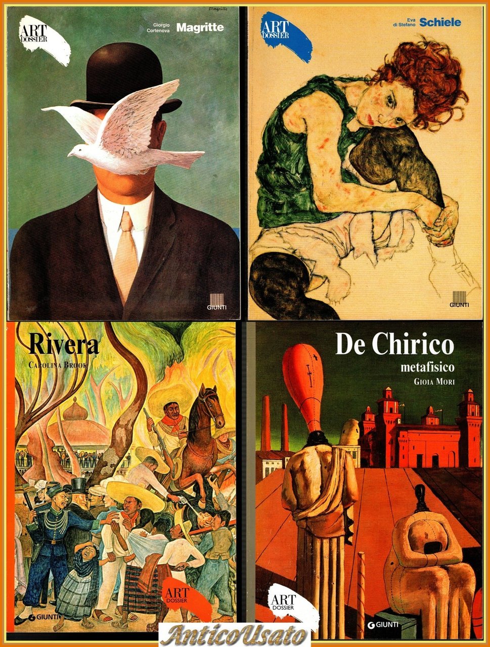 MAGRITTE DE CHIRICO RIVERA SCHIELE 4 Monografie artedossier art dossier