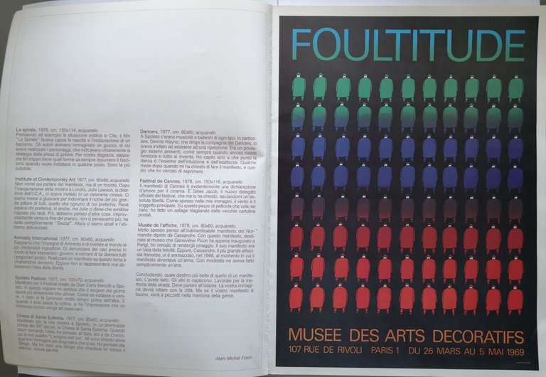 MANIFESTI DI FOLON a cura Paola Ghiringhelli 1983 Alice Editions …