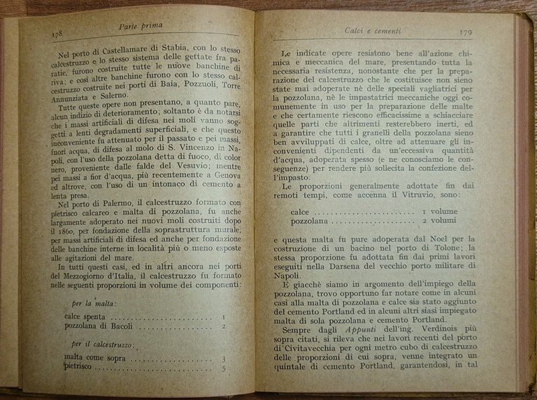 MANUALE CAPOMASTRO Impiego Prove Materiali Idraulici Cementizi Rizzi 1921 Hoepli