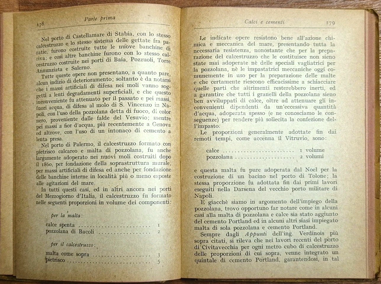 MANUALE CAPOMASTRO Impiego Prove Materiali Idraulici Cementizi Rizzi 1921 Hoepli