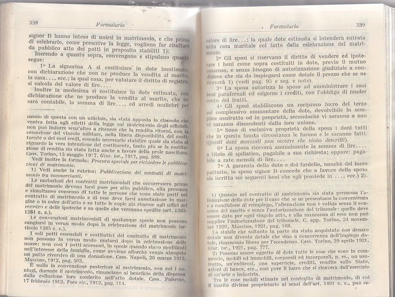 MANUALE DEL NOTAIO di Garetti e Biancotti 1924 Hoepli Libro …