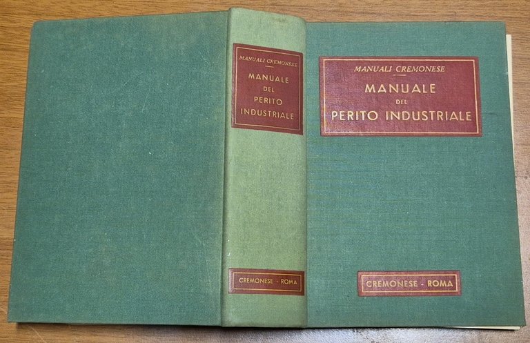 MANUALE DEL PERITO INDUSTRIALE Cremonese 1961 azienda meccanica elettrica libro