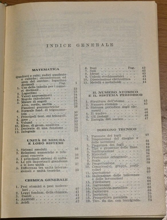 MANUALE DEL PERITO INDUSTRIALE Cremonese 1961 azienda meccanica elettrica libro