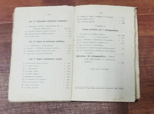 MANUALE DEL PROPAGANDISTA CATTOLICO di Torricelli 1920 libro vintage chiesa