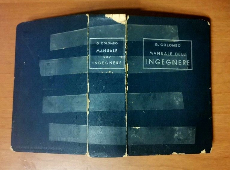 MANUALE DELL'INGEGNERE CIVILE E INDUSTRIALE di Giuseppe Colombo 1951 Hoepli
