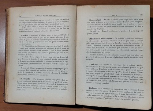 MANUALE DELLE PICCOLE INDUSTRIE Ufficio propaganda edizioni Milanesi 1938. 475