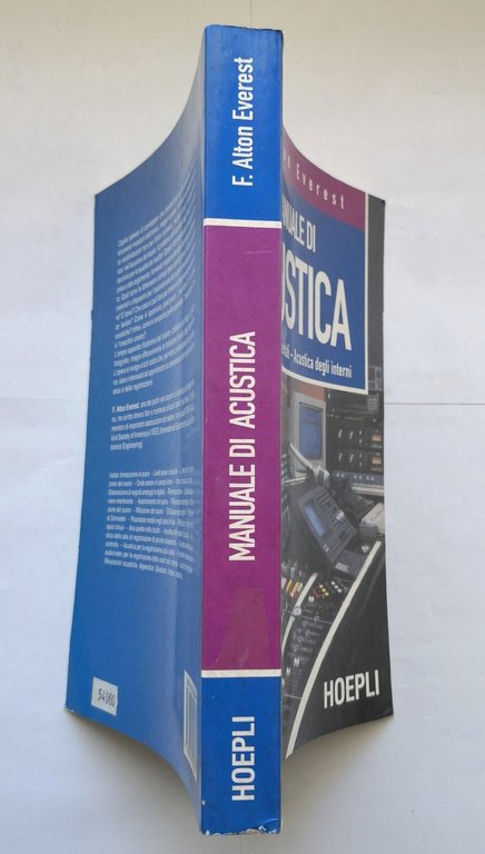 MANUALE DI ACUSTICA Alton Everest 2000 Hoepli libro concetti fondamentali …