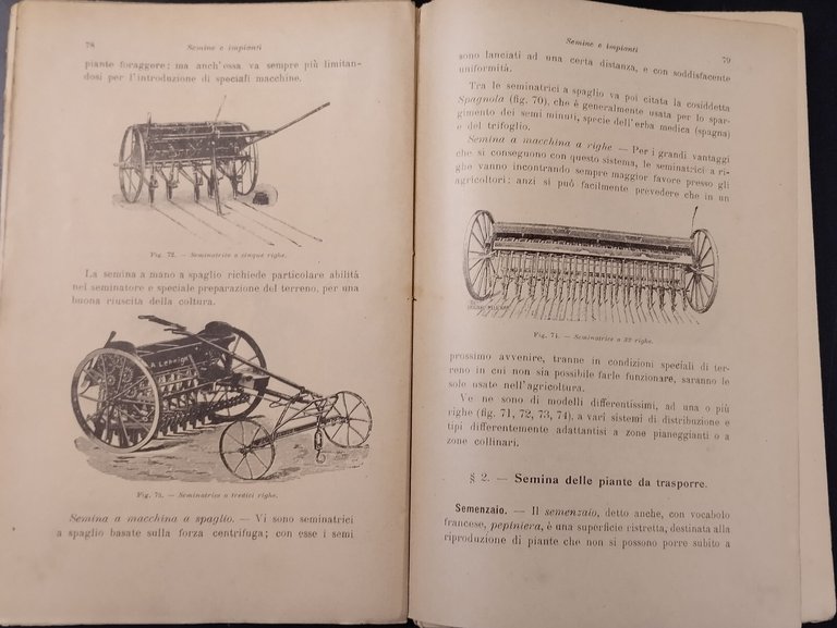 MANUALE DI AGRARIA Calamani Munerati 1908 Societa Editrice Dante Alighieri …
