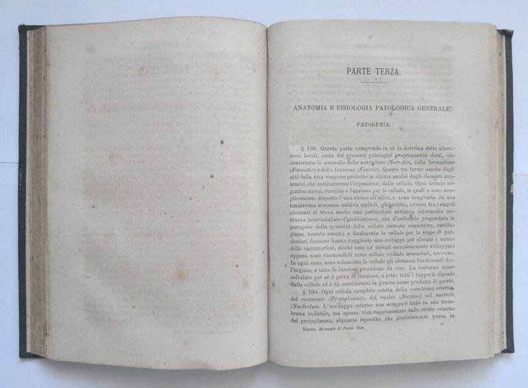 MANUALE DI PATOLOGIA GENERALE ad uso dei veterinarii di Kohne …