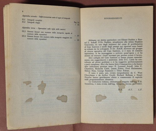 MANUALE DI RICERCA OPERATIVA di Sasieni Yaspan Friedman 1978 Franco …