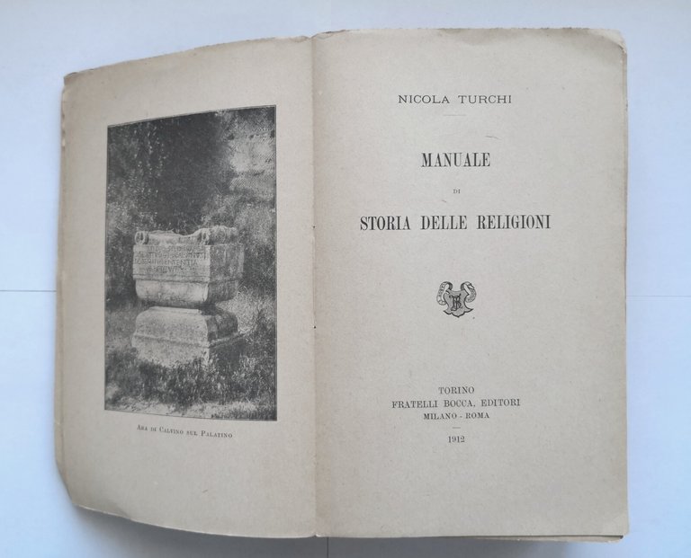 MANUALE DI STORIA DELLE RELIGIONI di Nicola Turchi 1912 Fratelli …