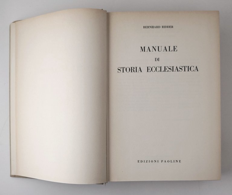 MANUALE DI STORIA ECCLESIASTICA di Bernhard Ridder 1958 Edizioni Paoline … | Immagine Gallery 3