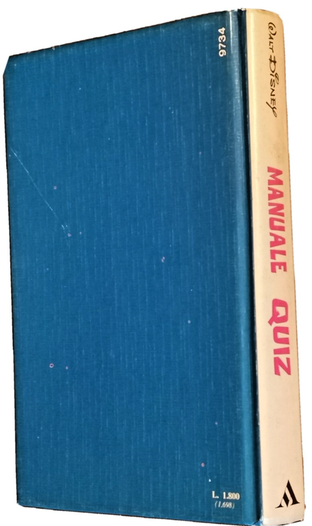 MANUALE QUIZ presenta Febo Conti Walt Disney 1973 Libro Mondadori …