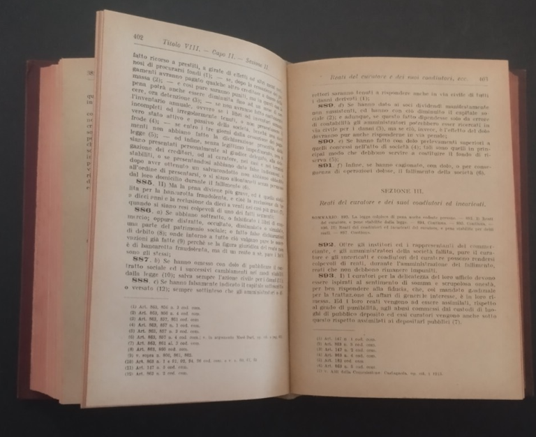 MANUALE TEORICO PRATICO DEL CURATORE DI FALLIMENTO di Molina 1922 …