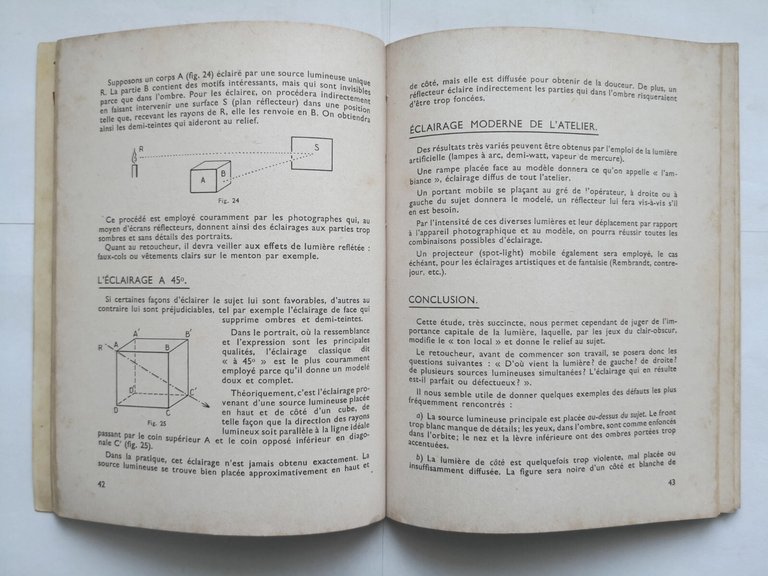 MANUEL DU RETOUCHEUR D'AGRANDISSEMENTS di Frouin 1951 Paul Montel libro …