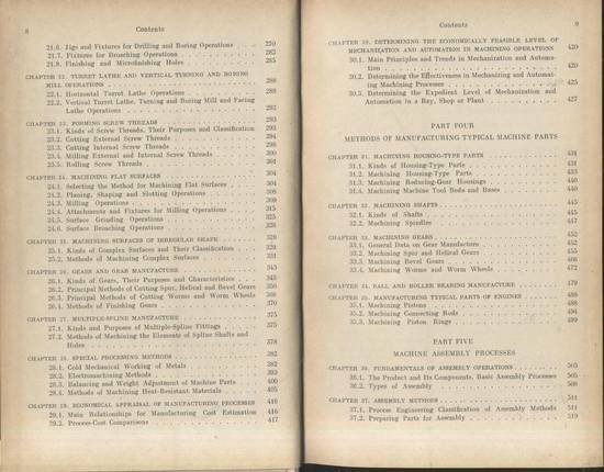 MANUFACTURING ENGINEERING di Danilevsky 1973 MIR publisher libro ingegneria