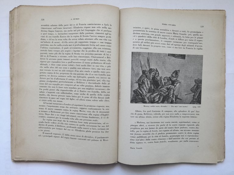 MARIA STUARDA REGINA DI SCOZIA Alessandro Dumas 1928 editore Quattrini …