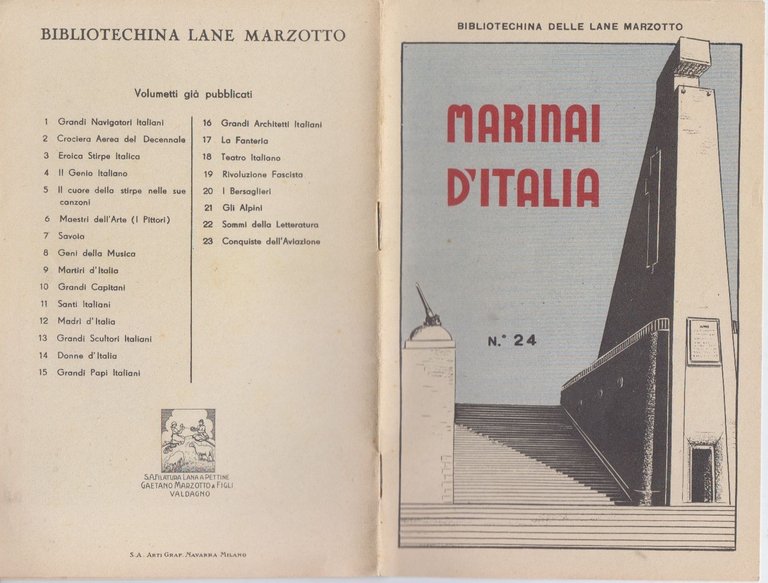 MARINAI D'ITALIA 1939? Bibliotechina delle Lane Marzotto Libro | Immagine Gallery 2