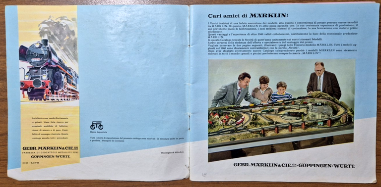 MARKLIN CATALOGO J 1960 61 Modellismo ferroviario 1960 trenini binari … | Immagine Gallery 4