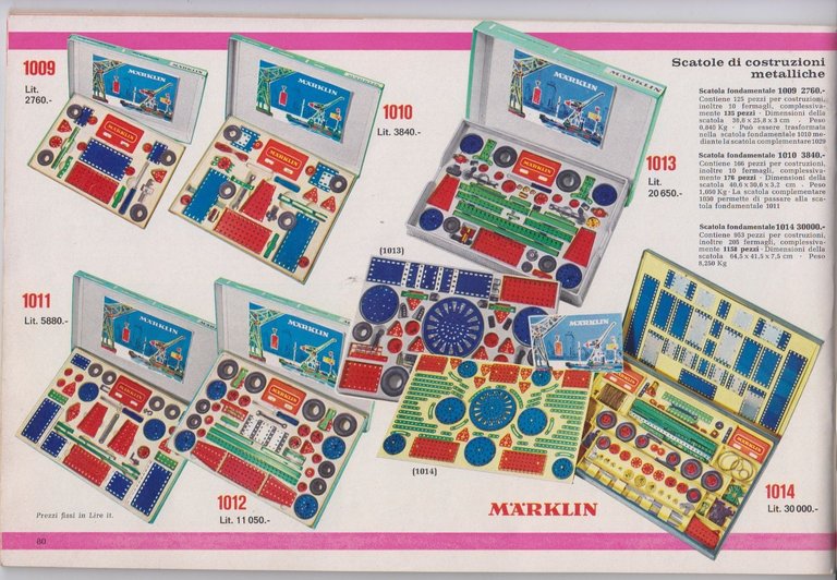 MARKLIN CATALOGO TRENINI 1968 1969 Scartamento Ho Italiano Modellismo Ferroviari