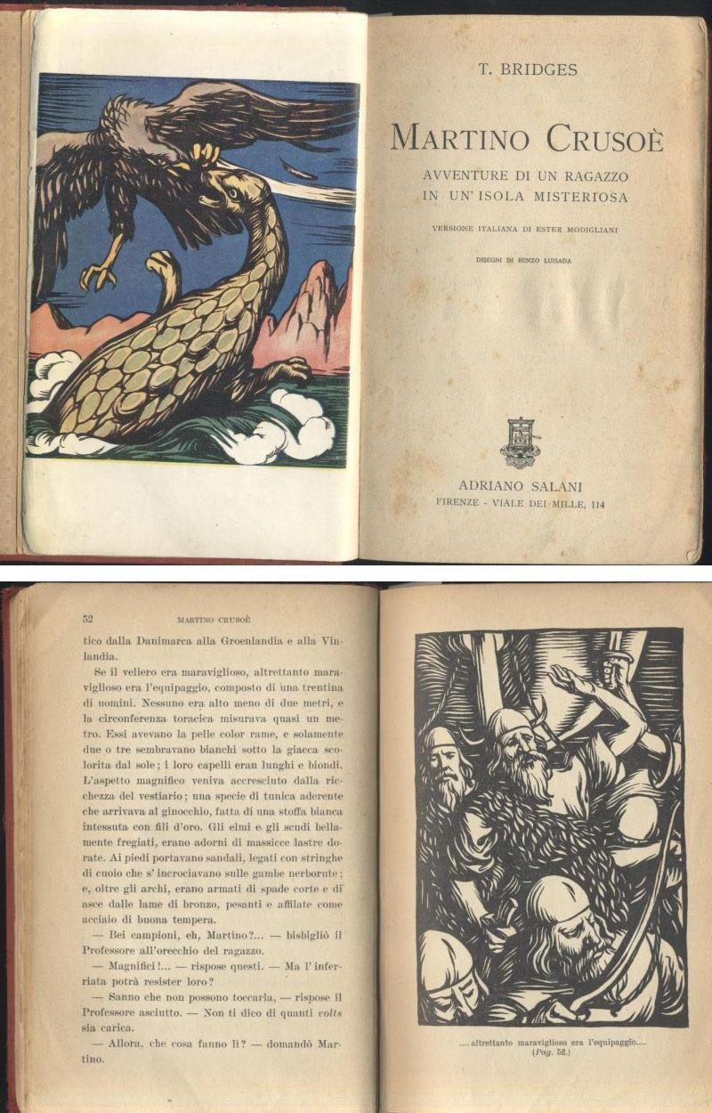 MARTINO CRUSOE' avventure di un ragazzo di T Bridges 1935 …