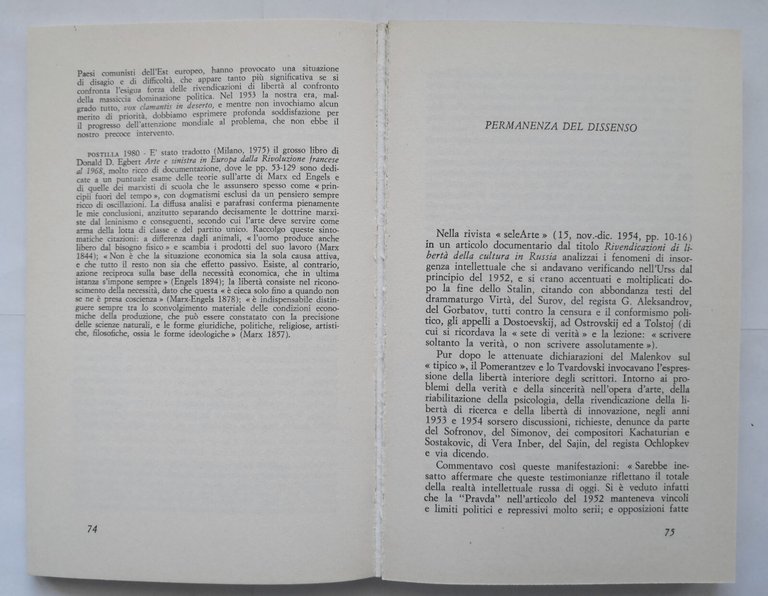 MARXISMO PERPLESSO arte cultura società poliitica di Carlo Ragghianti 1980 …