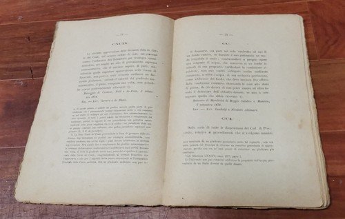 MASSIME DI GIURISPRUDENZA CIVILE DELLA CORTE CASSAZIONE NAPOLI anno 1878 …