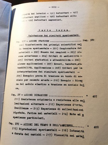 MATERIALI lezioni esercizi Pietro Vacchelli - Libreria Editrice Politecnica 1948