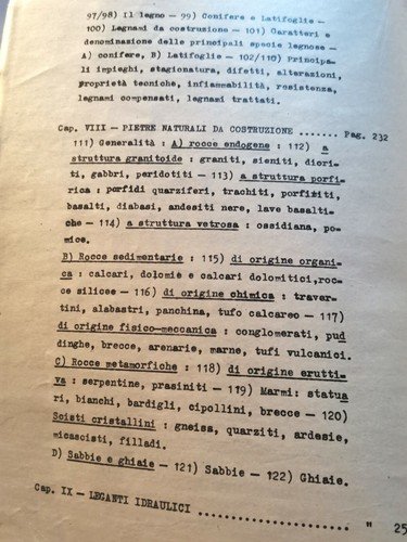 MATERIALI lezioni esercizi Pietro Vacchelli - Libreria Editrice Politecnica 1948