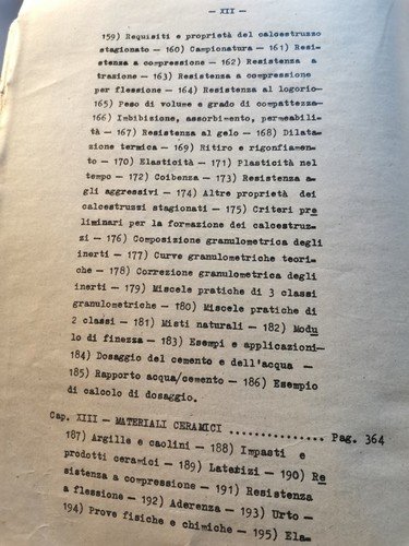 MATERIALI lezioni esercizi Pietro Vacchelli - Libreria Editrice Politecnica 1948