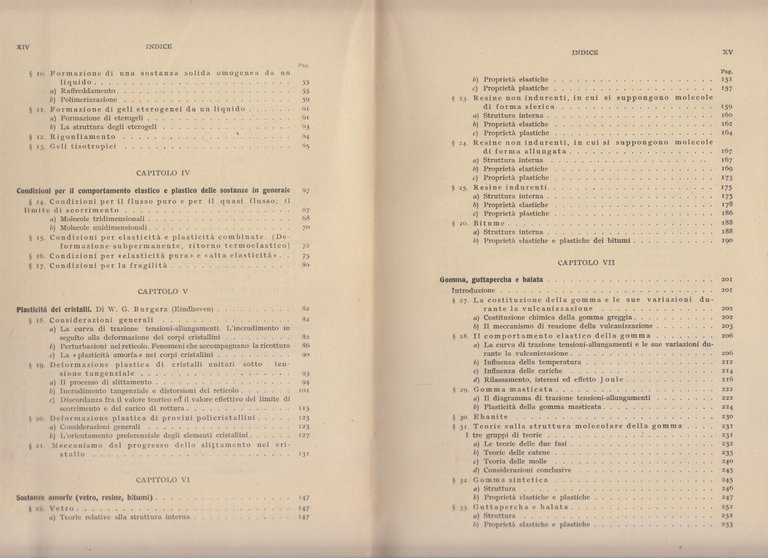 MATERIE PLASTICHE ED ALTRI MATERIALI di Houwink 1946 Ulrico Hoepli …