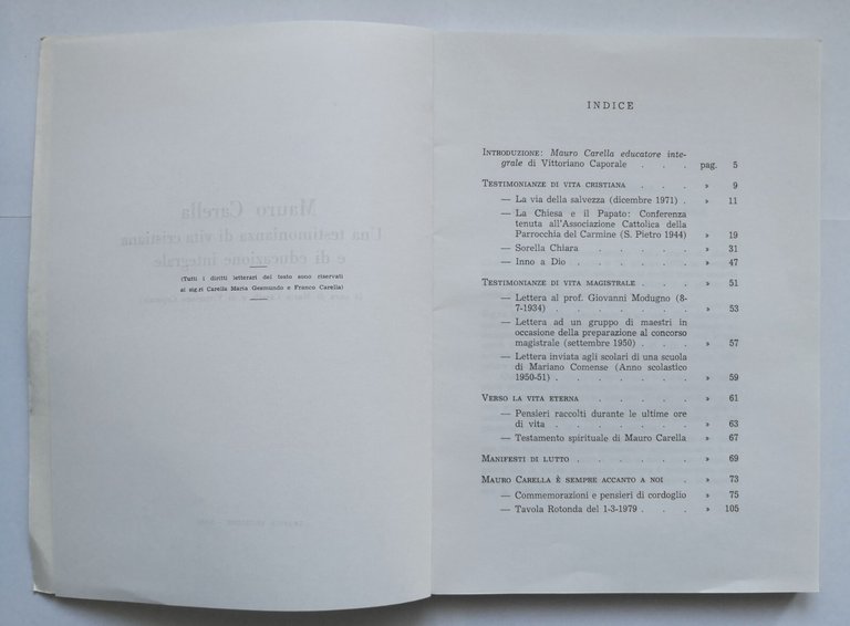 MAURO CARELLA UNA TESTIMONIANZA DI VITA CRISTIANA E EDUCAZIONE INTEGRALE …