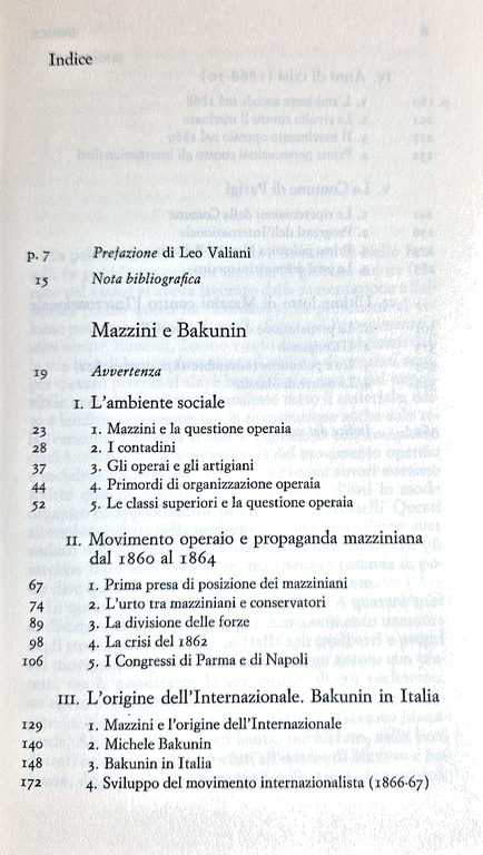MAZZINI E BAKUNIN di Nello Rosselli 1967 Einaudi libro 12 …