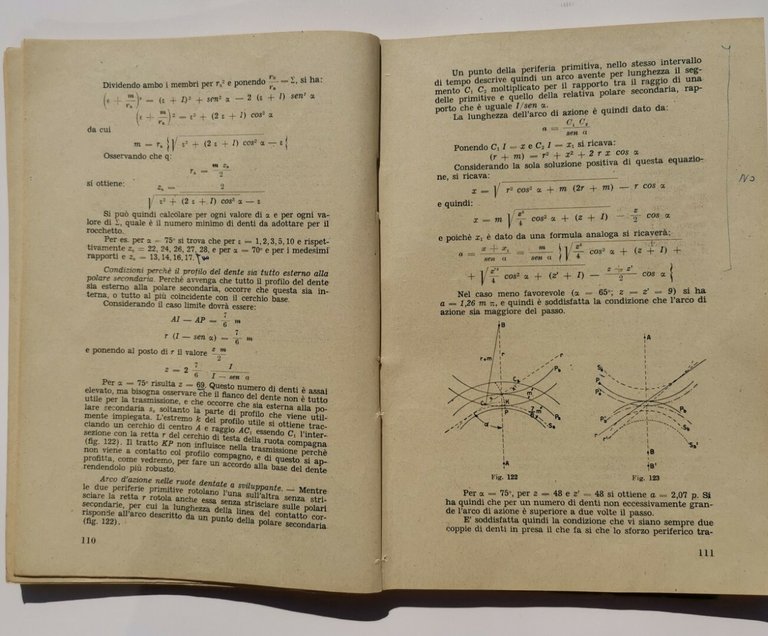 MECCANICA APPLICATA ALLE MACCHINE scuola applicazione servizio auto 1952 libro