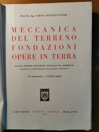 MECCANICA DEL TERRENO FONDAZIONI OPERE IN TERRA di Cestelli Guidi …